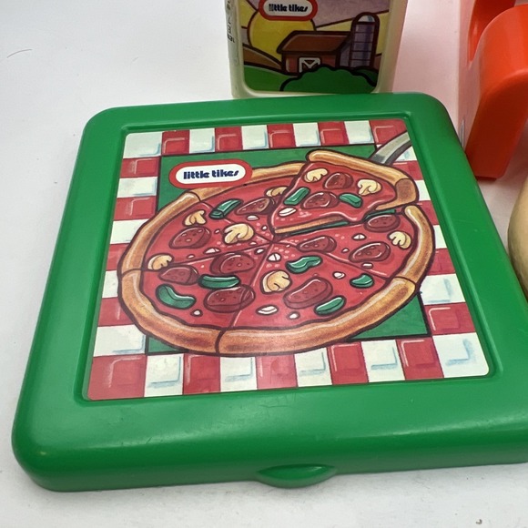 Little Tikes Vintage Toy Food‎ Lot Fisher Price Play Pretend Pizza Juice Table - Picture 6 of 15